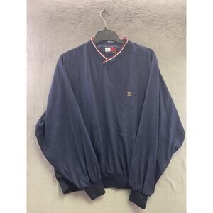 Vintage Tommy Hilfiger Golf Jacket Windbreaker Pull Over Navy Men's Size Small